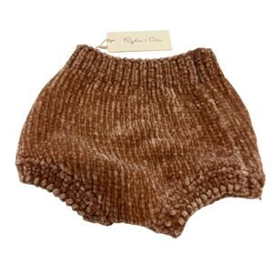 Rylee + Cru NWT Brown Chenille Knit Bloomer - Baby Bottoms 6-12 Months